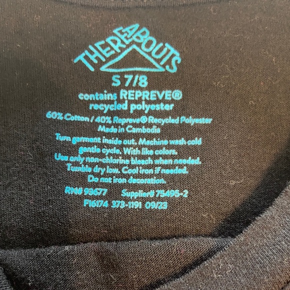 Black Short Sleeve Tee with Space Graphic - Picture 4 of 4